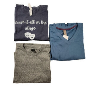 3 Pk Sz Medium Tees 'Leave it all on the Stage' MTL & Optima (1051)